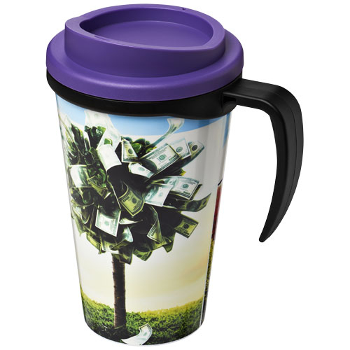 Mug isolant Brite-Americano® grande 350ml Noir et Violet